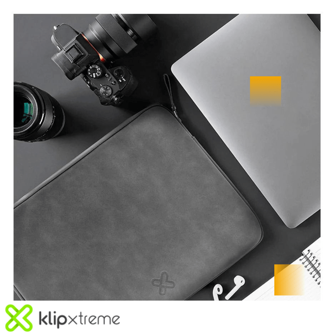 Funda de Gamuzapara Laptop SquareShield Gris - KNS-220GR, modelo , maletin