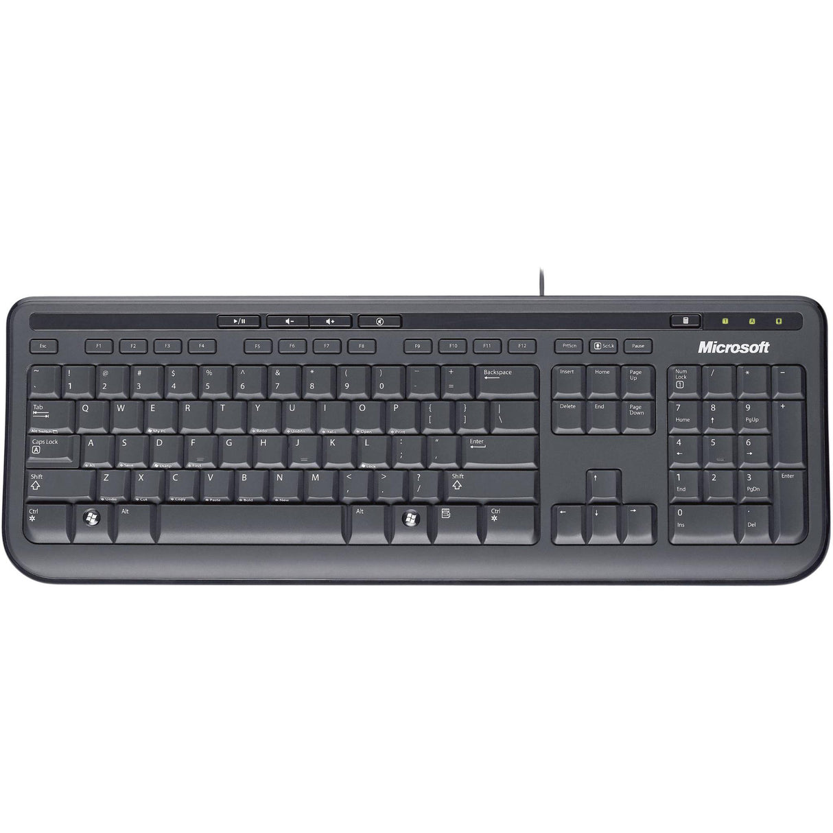 Teclado Microsoft 600, Alámbrico, USB, Negro (Español), modelo , teclado