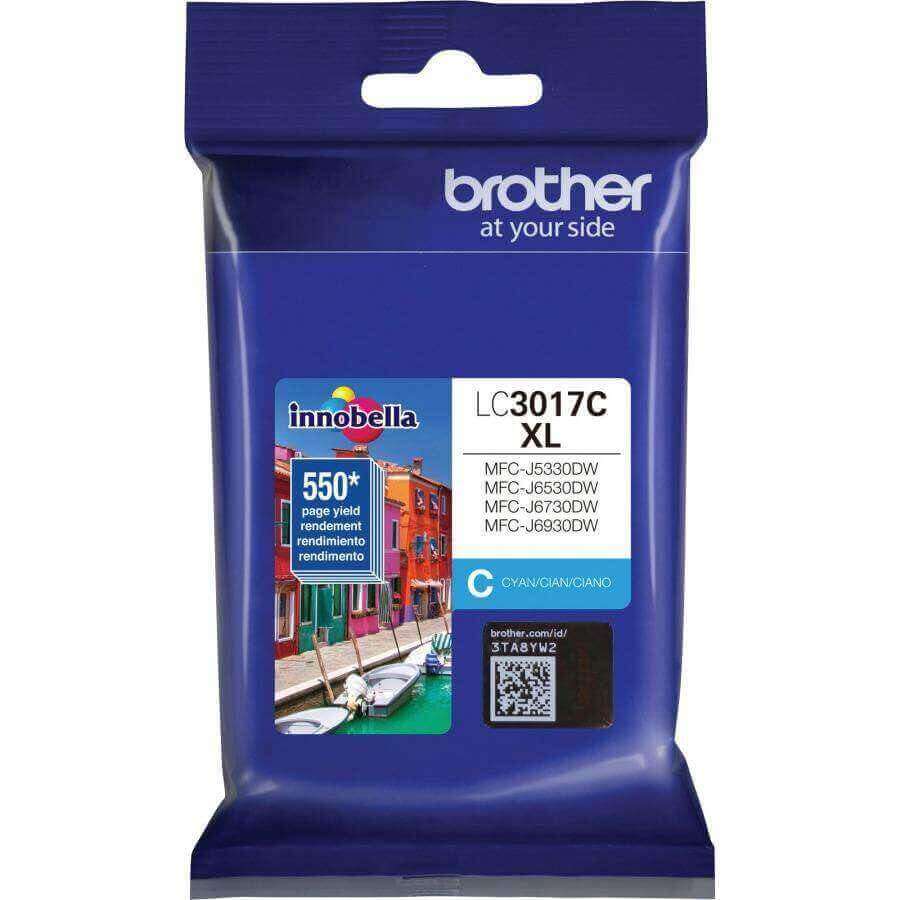 Tinta Brother Innobella LC3017C - Cyan | Para MFC-J6930DW / MFC-J6530DW / MFC-J5330DW / MFC-J6730DW | 550 Páginas, modelo , Tintas Brother