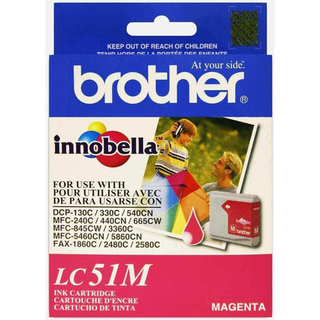 Tinta Brother LC51M Magenta, modelo , Tintas Brother