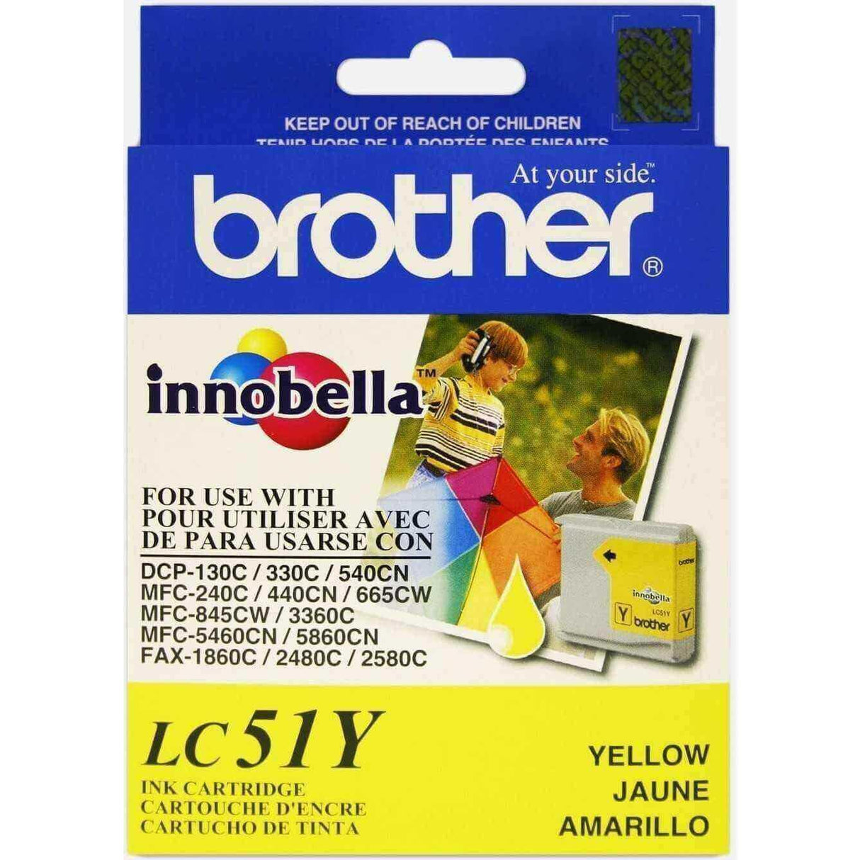 Tinta Brother LC51Y Yellow, modelo , Tintas Brother