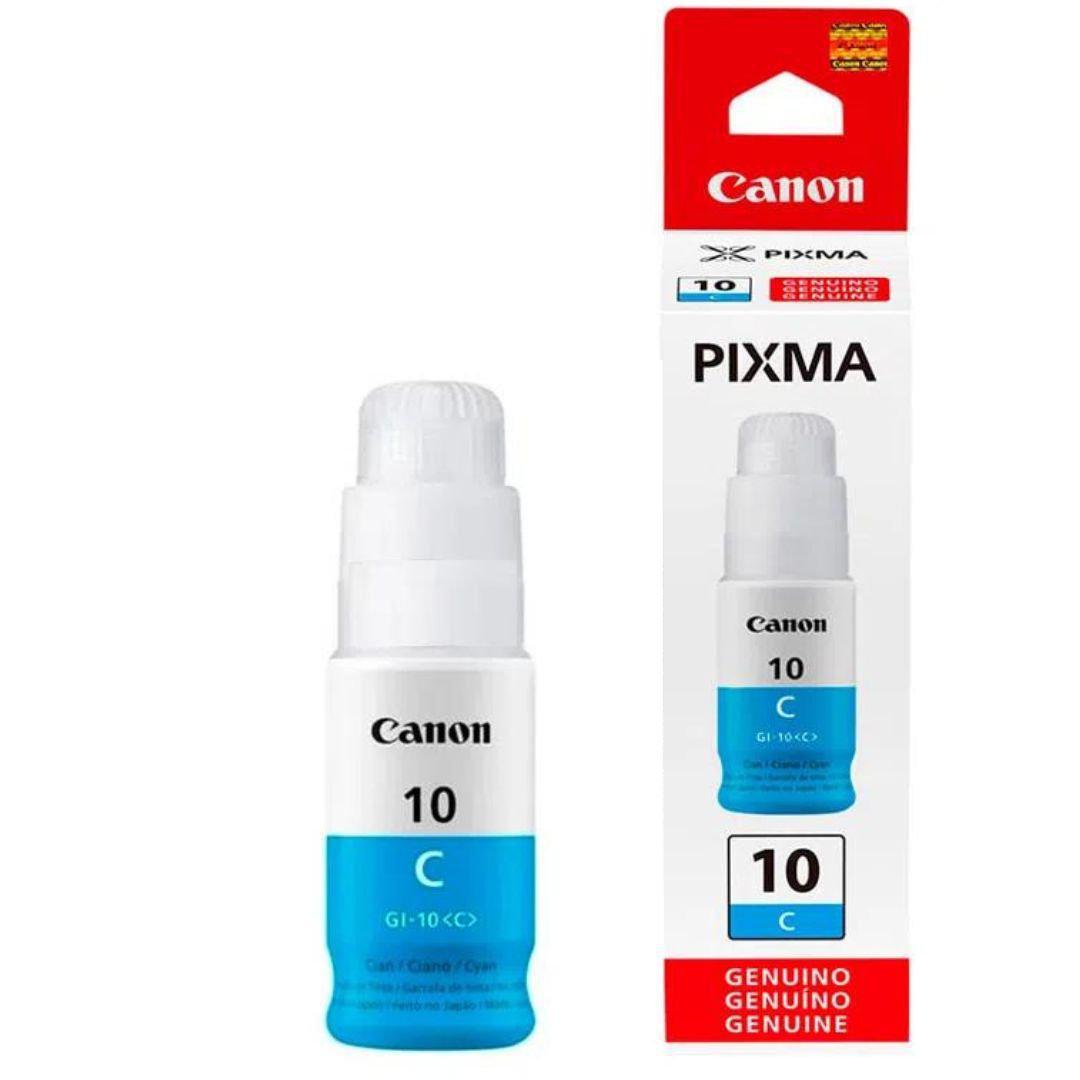 Tinta Canon GI-10C Cyan | Para Pixma G5010 / G6010 / G7010 / GM2010 / GM4010 | 7,700 páginas, modelo , Tintas Canon