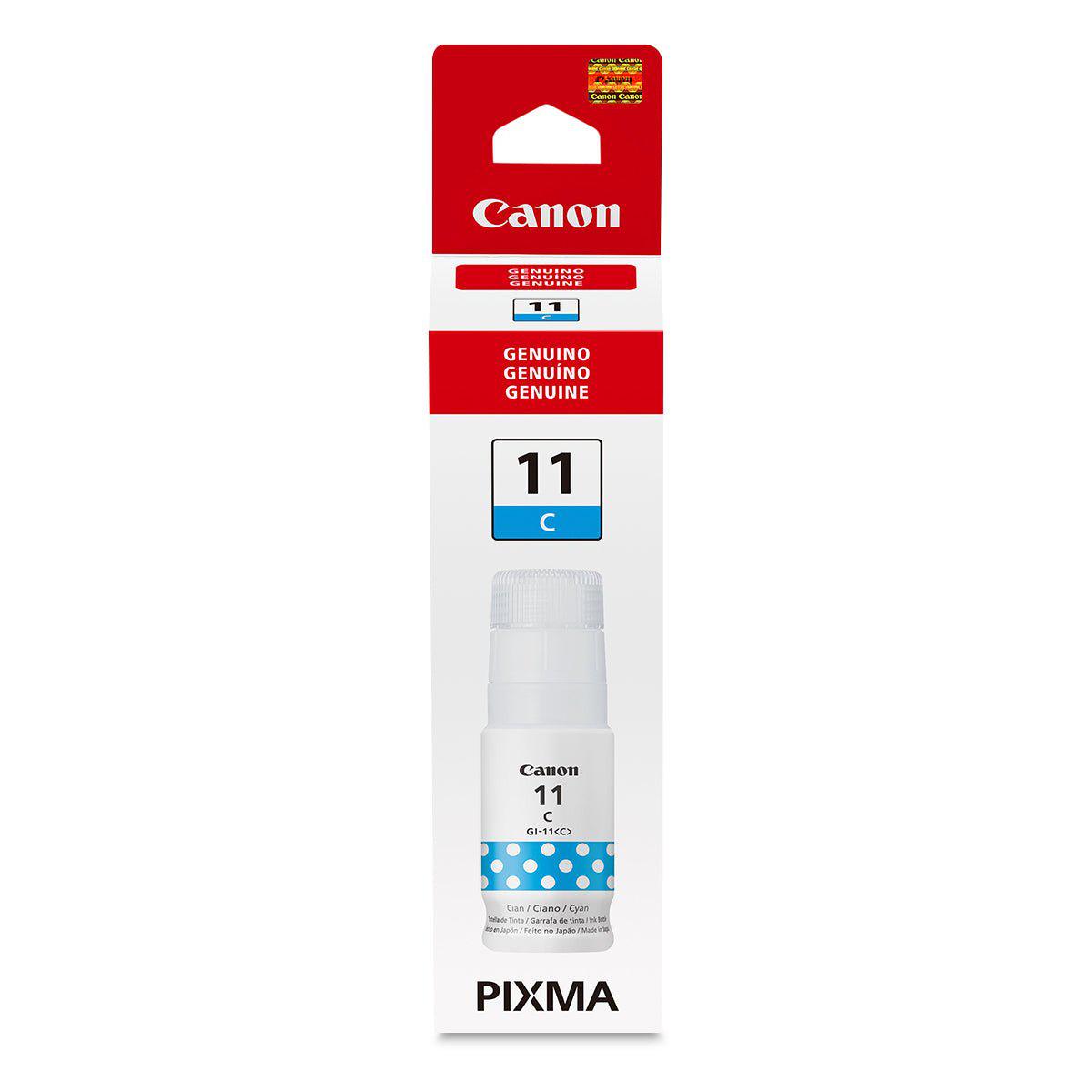 Tinta Canon GI-11 Cyan | Para Pixma G2160 / G3160 / G3170 / G4170 | 7,700 páginas, modelo , Tintas Canon