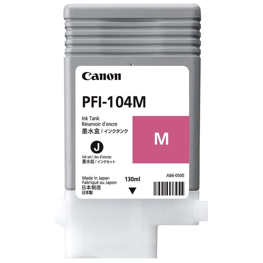 Tinta Canon PFI-104M- Magenta | imagePROGRAFiPF650 / iPF655 / iPF750 / iPF755 / iPF760 / iPF765, modelo , Tinta Canon Ploter