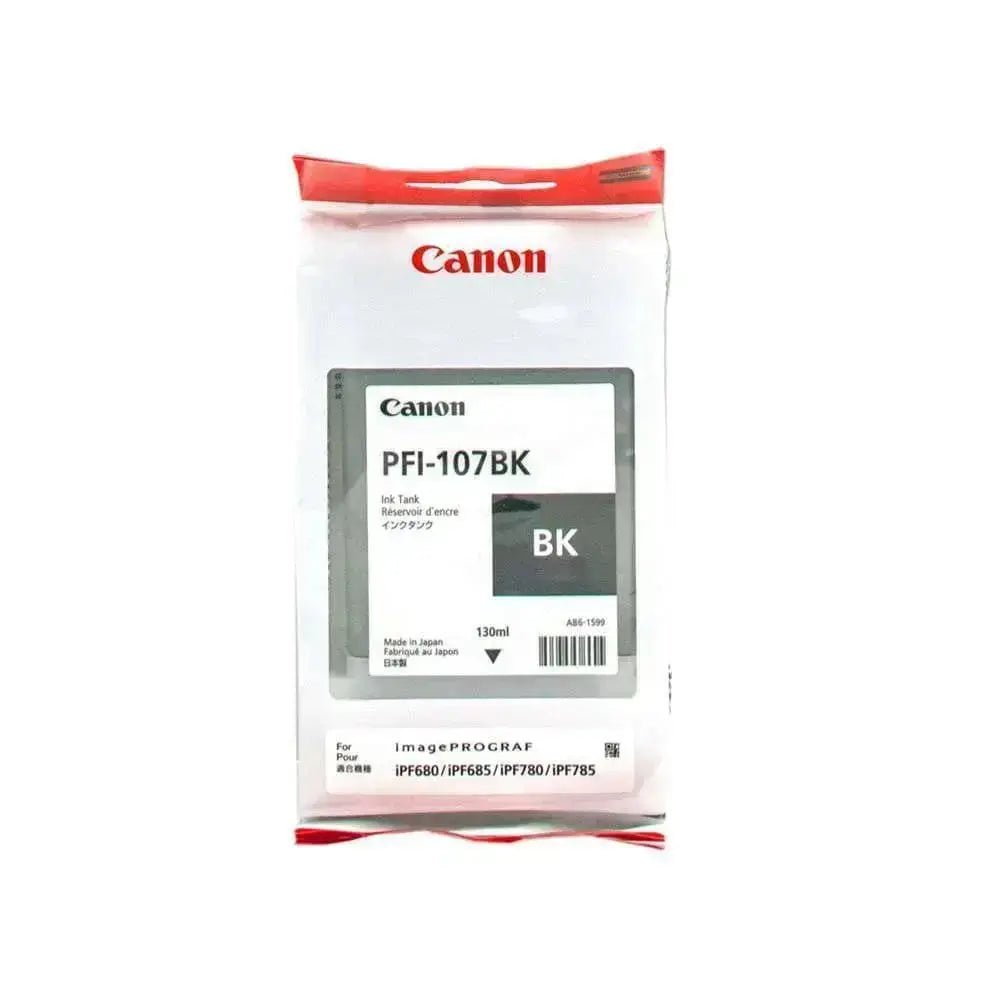 Tinta Canon Pfi-107Bk Black Ink Cartridge | Para imagePROGRAF iPF680 / iPF685 / iPF785 / iPF670 / iPF770 / iPF780, modelo , Tinta Canon Ploter