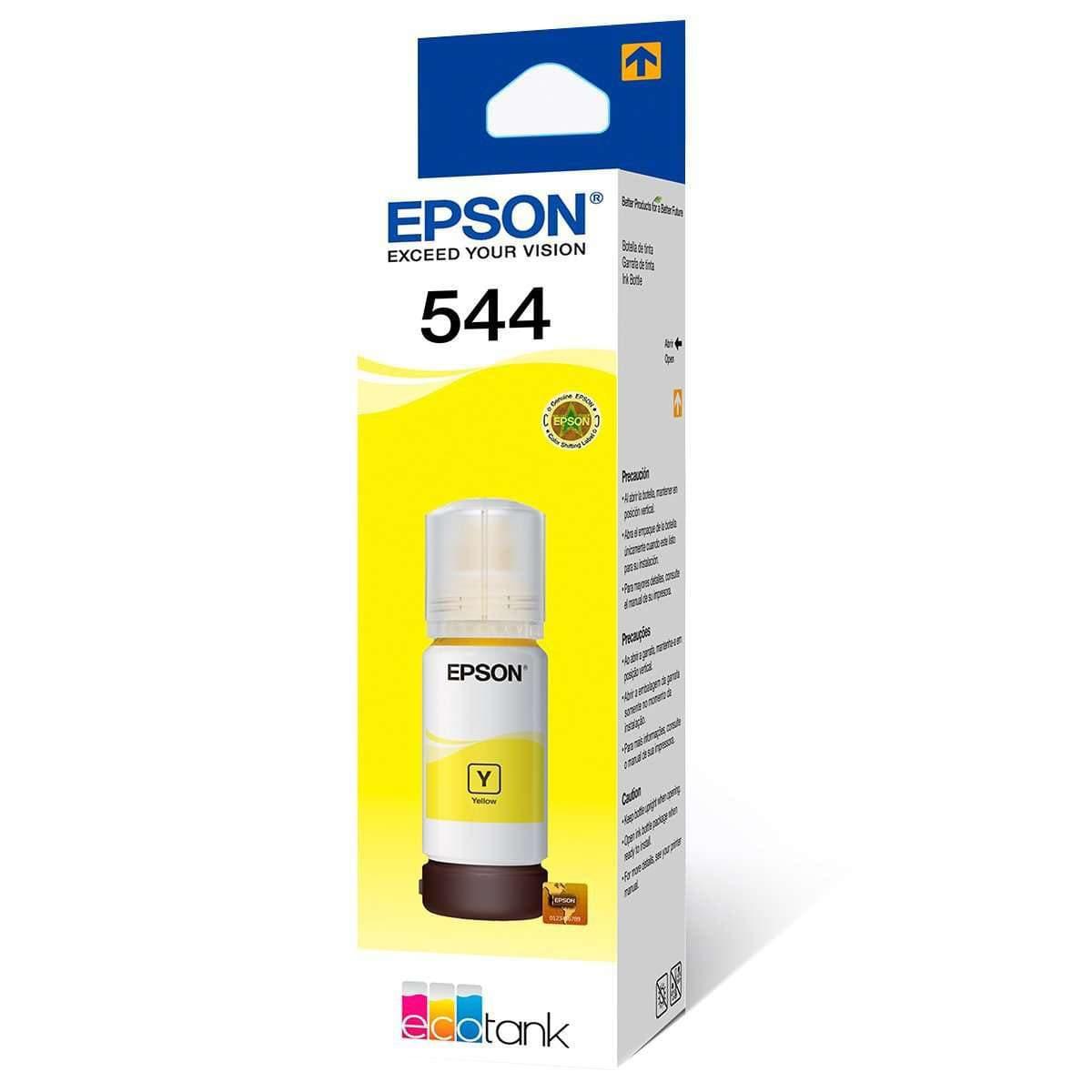 Tinta Epson T544420 - Amarillo | Epson 544 | Ecotank L1250/L3160/L3210/L3250/L5290/l5590 | 7,500 Páginas, modelo , Tintas Epson