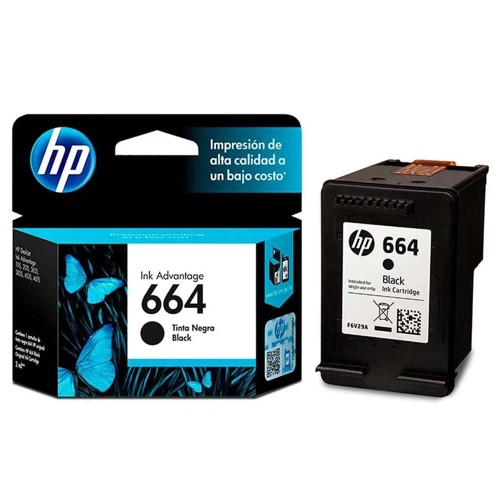 Tinta Hp 664 Negra - F6V29AL | DesKjet 2675/3775 | 120 páginas, modelo , Tintas Hp