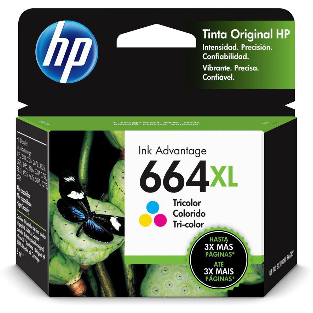 Tinta HP 664XL / 664 XL Color - F6V30AL | DesKjet 2675/3775 | 330 páginas, modelo , Tintas Hp