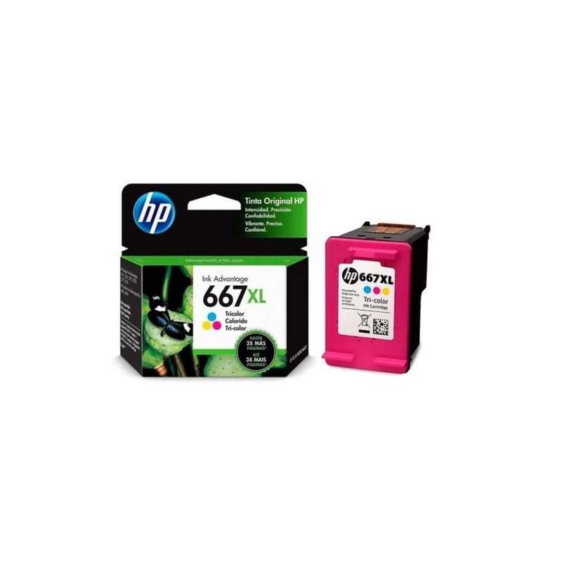Tinta HP 667XL / 667 XL Color - 3YM80AL | Deskjet Ink Advantage 2375/2775/6475/2875 | 330 páginas, modelo , Tintas Hp