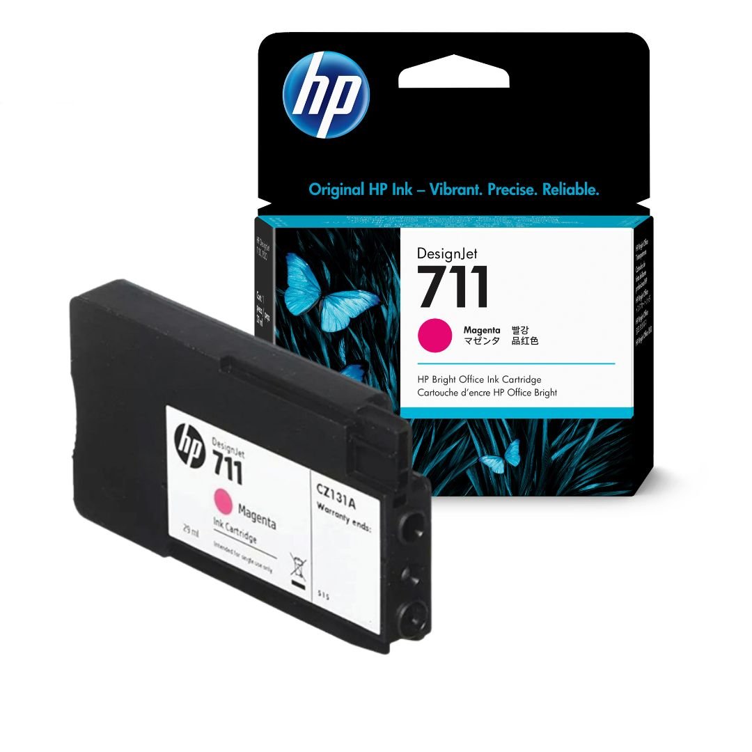 Tinta HP 711 - CZ131A - Magenta - HP DesignJet T120 - T130 - T520 - T530 | 29 ml, modelo , Tintas Hp