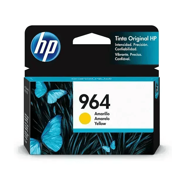 Tinta Hp 964 Yellow - 3Ja52Al | OfficeJet Pro 9010/9020, modelo , Tintas Hp