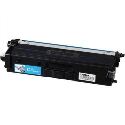 Toner Brother TN-436C Alto Rendimiento Cyan | TN436C | Para HL-L8360CDW / HL-L8360CDWT / HL-L9310CDW / MFC-L8900CDW / MFC-L9570CDW, modelo , Toners