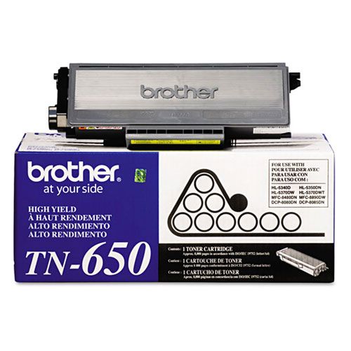 Toner Brother TN-650 | TN650 | Para HL-5340D / HL-5370DW / HL-5370DWT / HL-5350DN / MFC-8680DN / MFC-8480DN / MFC-8890DW / DCP-8080DN / DCP-8085DN / MFC-8690DW, modelo , Toners