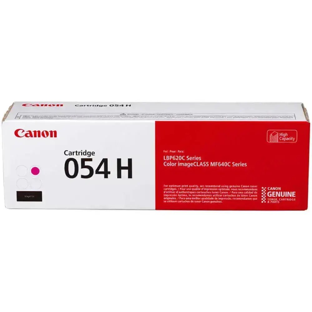 Toner Canon 054H Magenta | Para ImageCLASS MF645Cx / MF644Cdw / MF643Cdw / MF642Cdw / MF641Cw / MF640C / LBP623Cdw / LBP622Cdw / LBP621Cw / LBP620 | 2,300 páginas, modelo , Toners