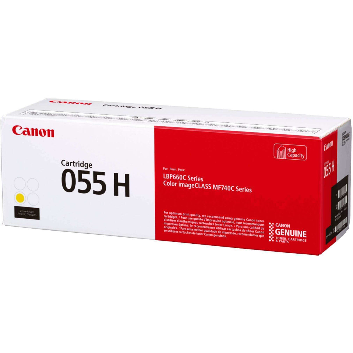 Toner Canon 055 H Yellow | Para ImageClass MF743Cdw / MF741Cdw / MF745Cdw / MF746Cdw / LBP664Cdw, modelo , Toners