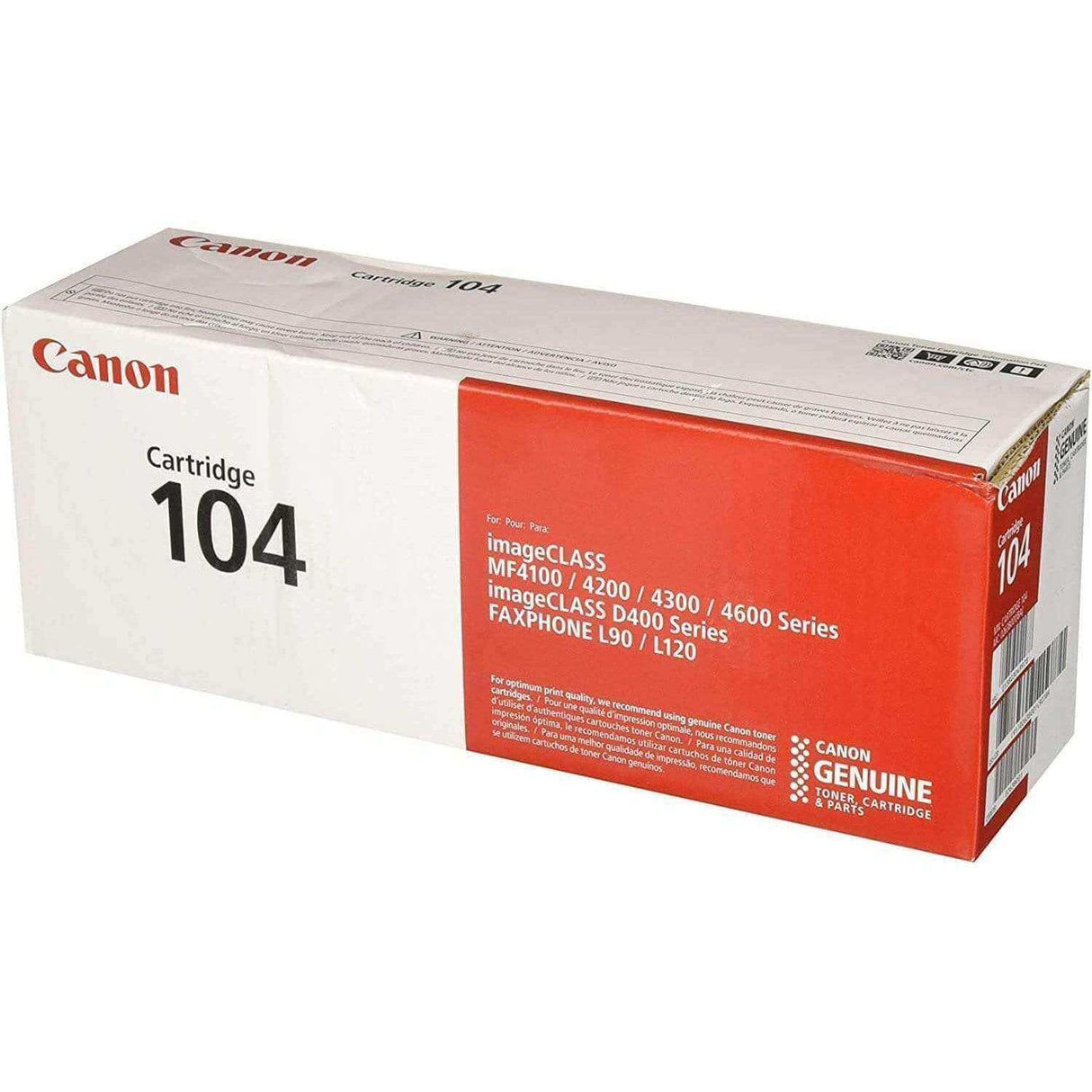 Toner Canon 104 | Para ImageCLASS MF4100 / MF4200 / MF4300 / MF4600 / D400 | FAXPHONE L90 / L120, modelo , Toners