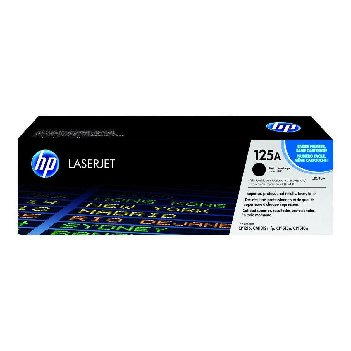 Toner Hp CB540A 125A negro | Para LaserJet CM1312 / CP1515 / CP1518 / CP1215, modelo , Toners