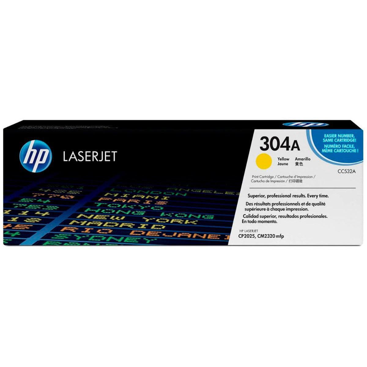 Toner Hp Cc532A 304A Amarillo/ Yellow | Para LaserJet CM2320 / CP2025, modelo , Toners