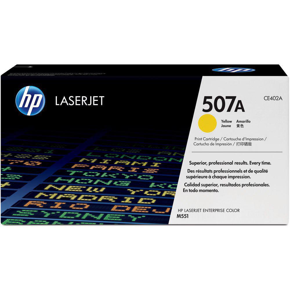 Toner Hp CE402A - 507A - Amarillo - Yellow | Para LaserJet Pro M570 | LaserJet Enterprise M551 / M575, modelo , Toners