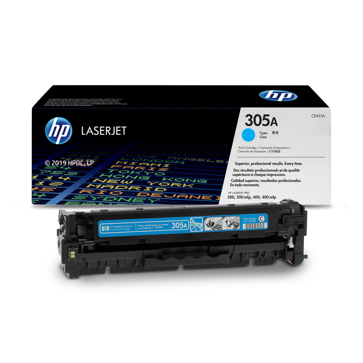Toner Hp CE411A 305A Cyan | Para LaserJet Pro M451 / M375 / M475 | 2,600 páginas, modelo , Toners