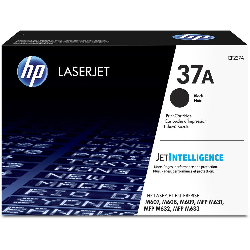 Toner Hp CF237A - 37A | Para LaserJet Enterprise Flow M632 | LaserJet Enterprise M607 / M608 / M609 / M631 / M632 / M633 | 11,000 páginas, modelo , Toners