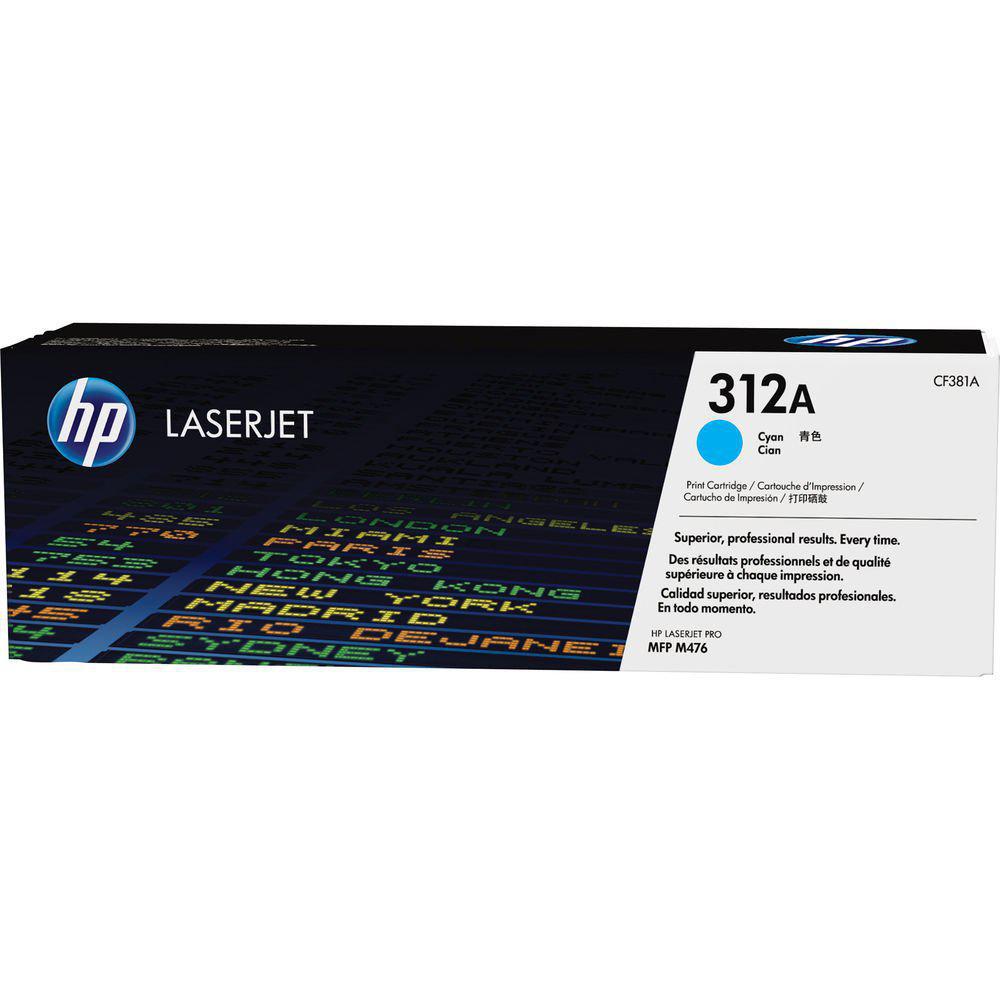 Toner Hp Cf381A 312A Cyan | Para LaserJet Pro M476dw / M476nw / M476dn, modelo , Toners