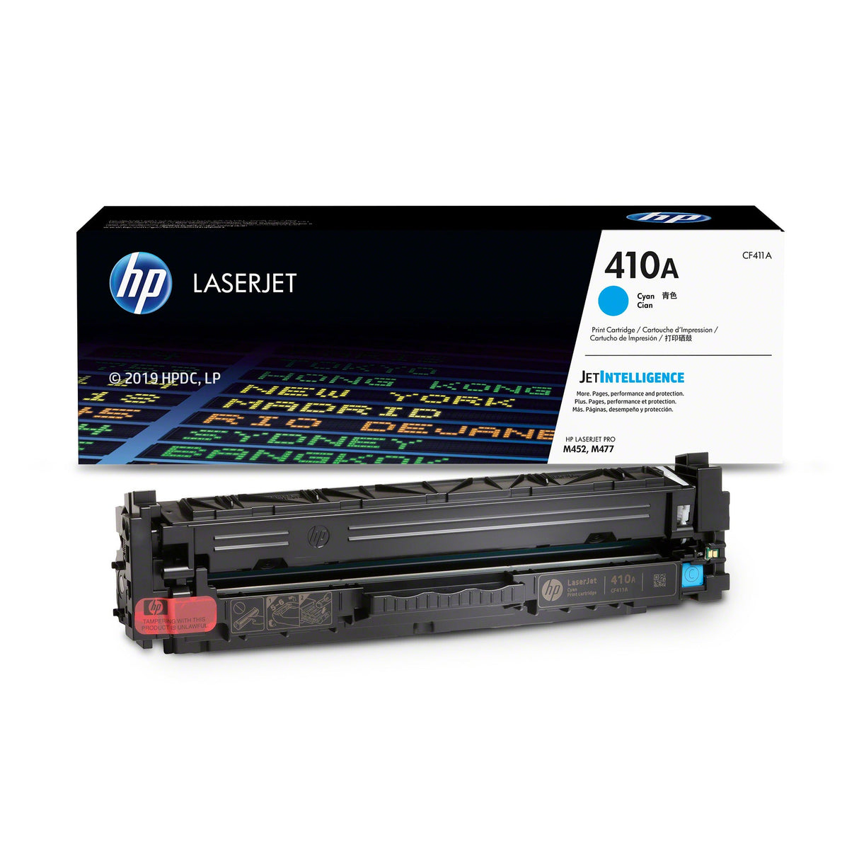 Toner Hp CF411A - 410A Cyan | Para LaserJet Pro M452 / M477 | 2,300 páginas, modelo , Toners