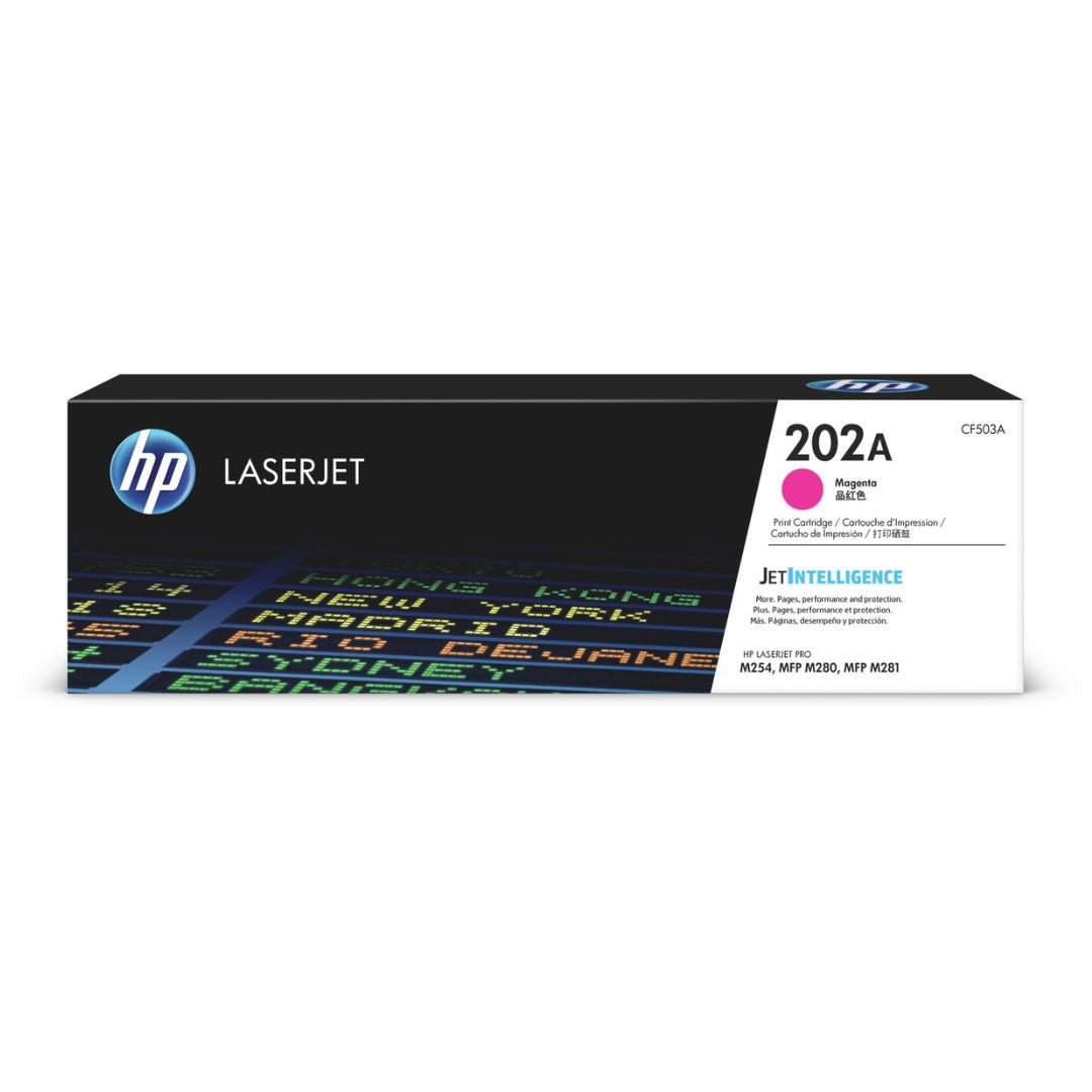 Toner Hp CF503A 202A Magenta | Para LaserJet Pro M254 / M281 | 1,300 páginas, modelo , Toners