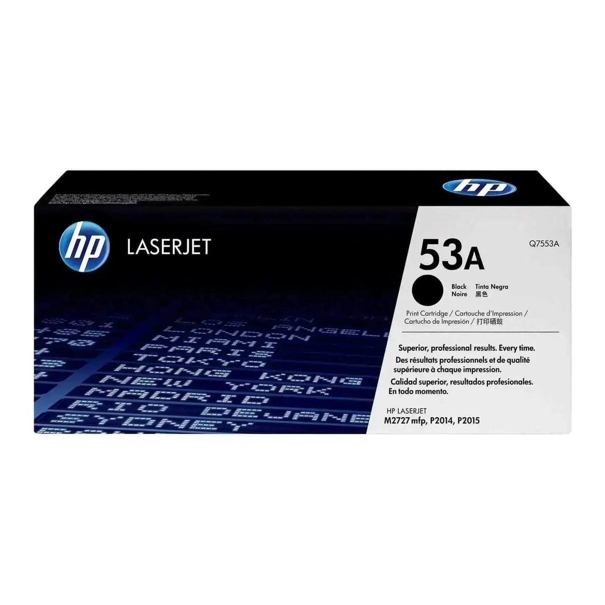 Toner Hp Q7553A -53A-Negro | Para LaserJet M2727 / P2014 / P2015, modelo , Toners