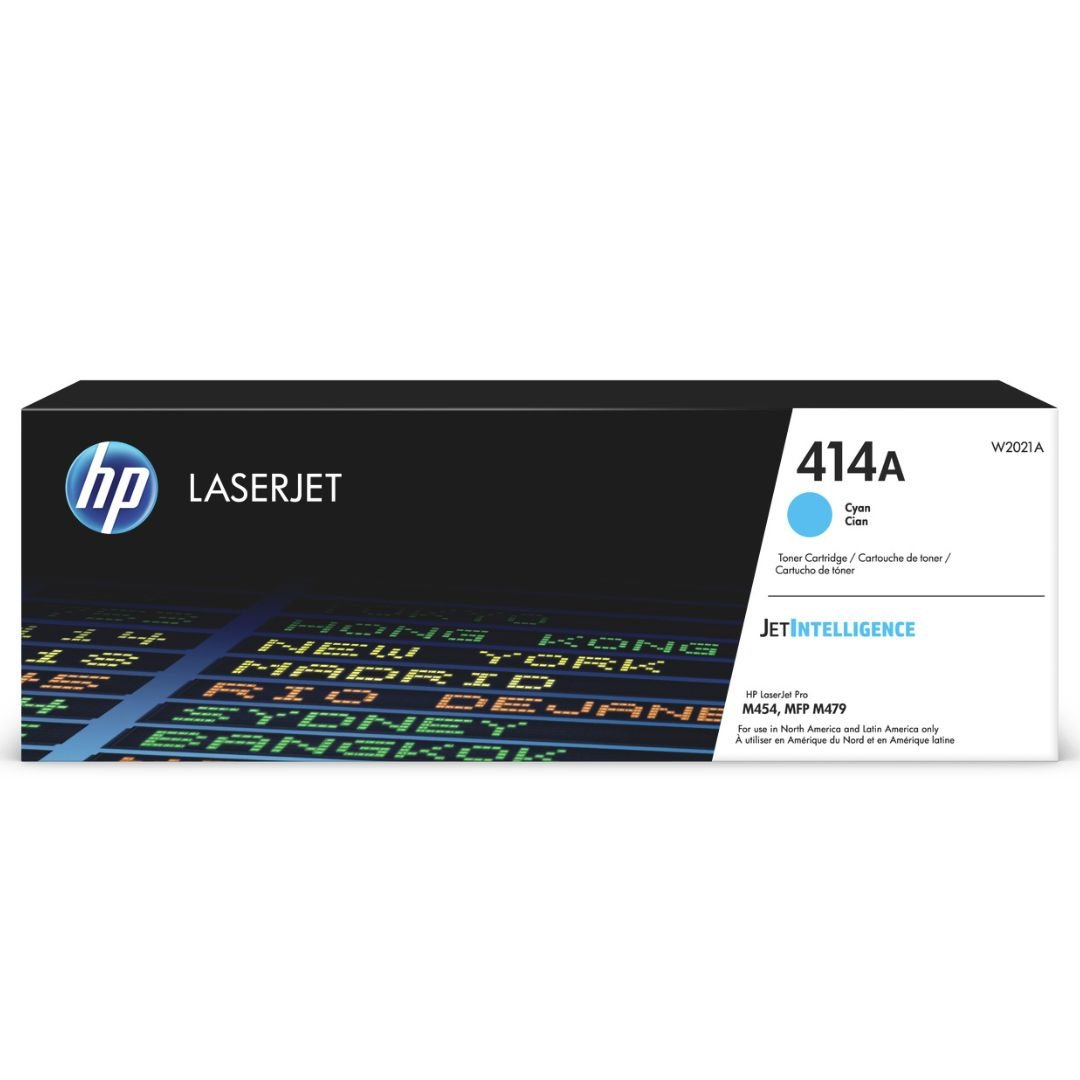 Toner Hp W2021A 414A - Cyan | Para LaserJet Pro M454 / M479 | 2,100 páginas, modelo , Toners