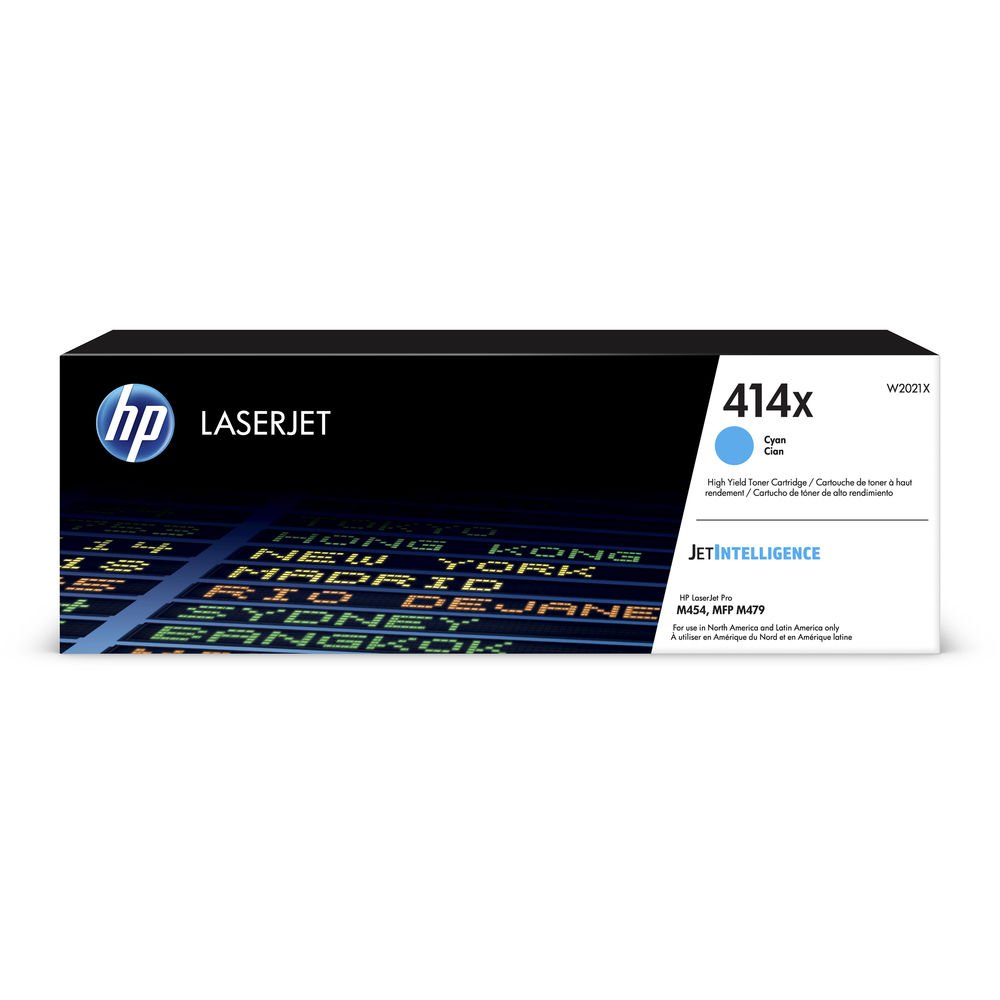 Toner Hp W2021X 414X - Cyan | Para LaserJet Pro M454 / M479 | 6,000 páginas, modelo , Toners