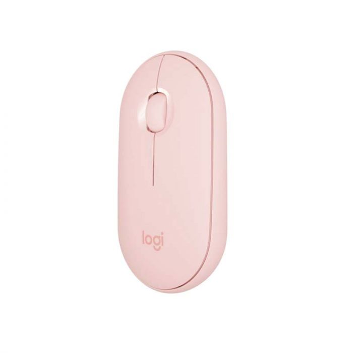 Mouse (Raton) Logitech Pebble M350-Rosado | Bluetooth