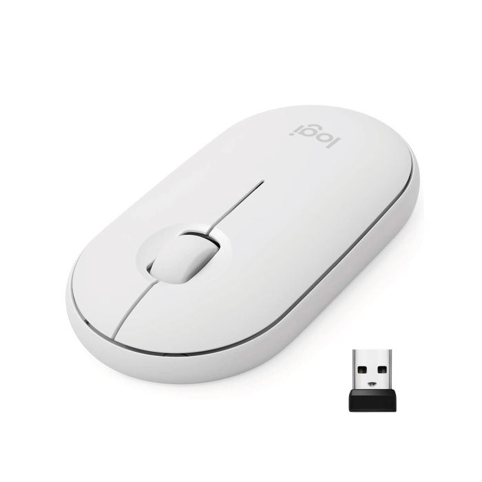 Mouse (Raton) Logitech Pebble M350-Blanco | Inalámbrico