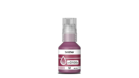 Botella de Tinta Brother BTD100M - Magenta | Para DCP-T230 / DCP-T430W / DCP-T530DW / DCP-T536DW / DCP-T730DW / MFC-T930DW | 5,000 paginas