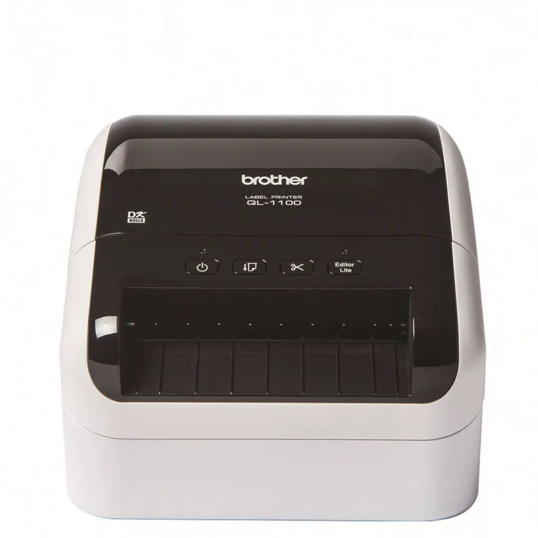 Impresora de Etiquetas Brother QL-1100 - hasta 4 pulgadas de ancho Blanco y Negro