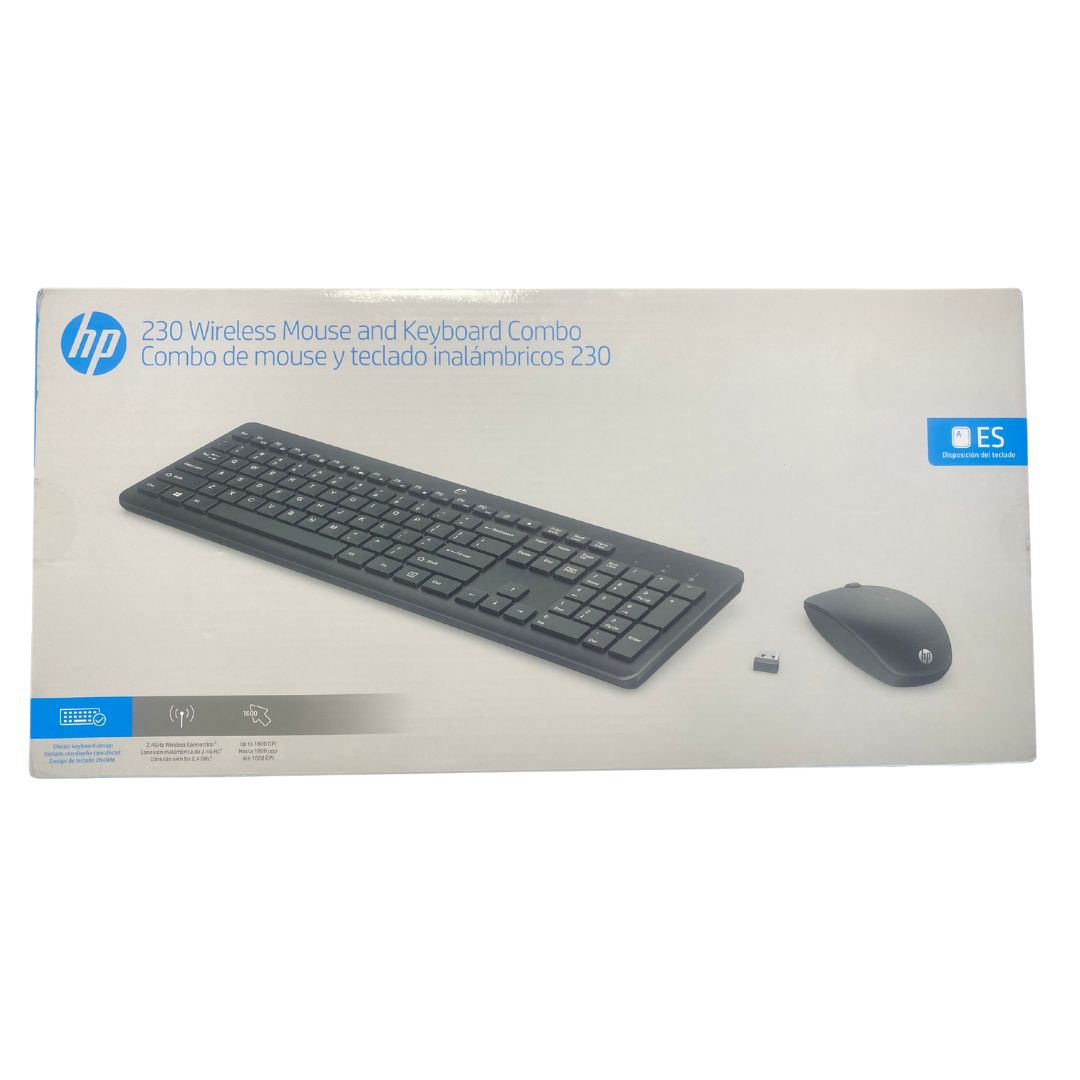 Combo Teclado y Mouse HP 230| 18H24AA | Inalambrico | Español