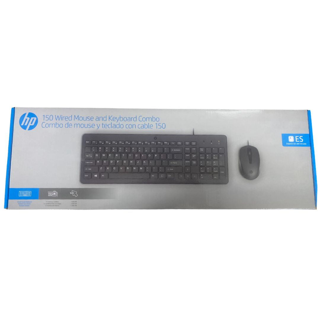Combo Teclado y Mouse HP| 240J7AA | Conectividad USB | Español