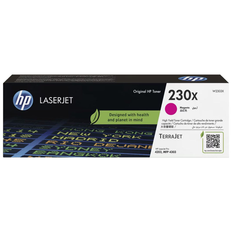 Toner Hp W2303X 230X Magenta | para HP LaserJet Pro 4203 / 4303 | 5,500 páginas