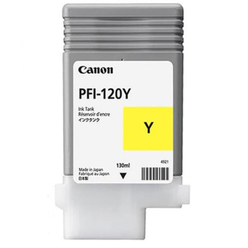Tinta Canon PFI-120Y Amarillo | Para imagePROGRAF TM-200 / TM-205 / TM-300 / TM-305