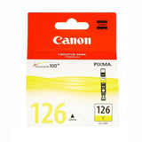 Tinta Canon CLI-126 Amarillo | Para IP4910, IP4810, IX6510, MG5310, MG5210,MX711