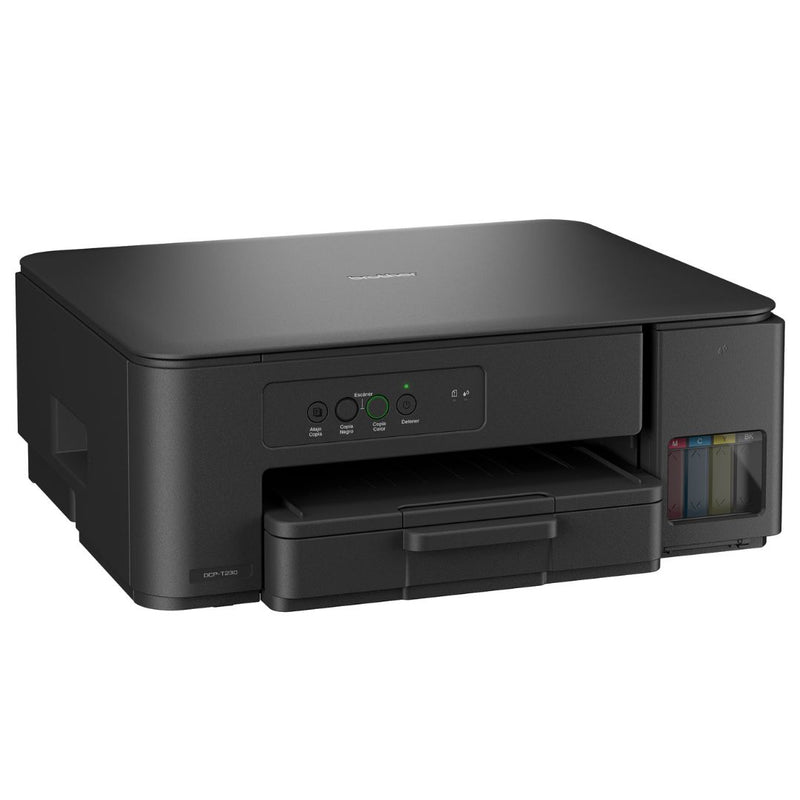 Impresora Multifuncional Brother DCP-T230 Color | DCPT 230 - Tinta Continua - Conectividad USB| 27 ppm Negro / 11 ppm Color