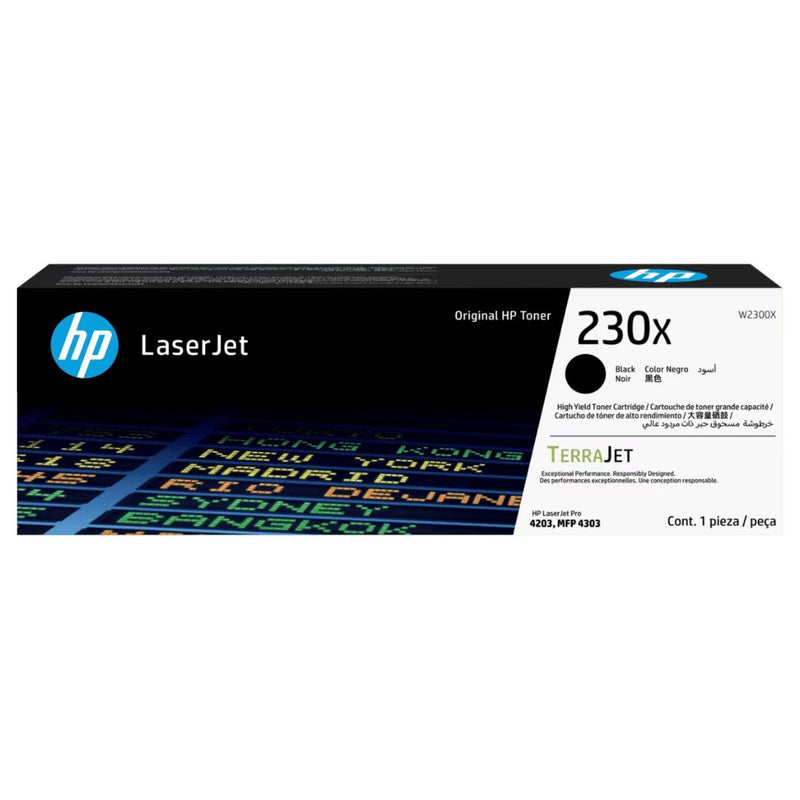 Toner Hp W2300X 230X Negro | para HP LaserJet Pro 4203, 4303 | 7,500 páginas