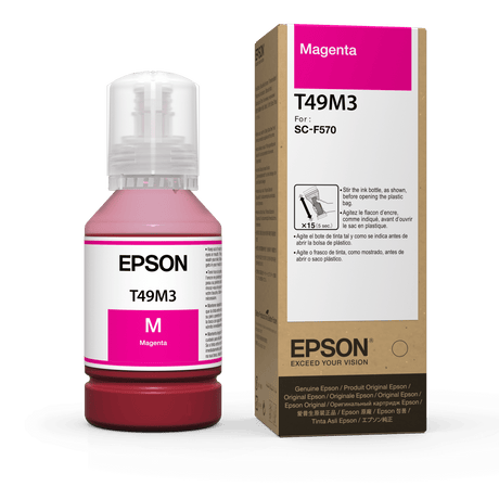 Botellas de Tinta de Sublimación Epson T49M320 | Color Magenta para impresoras SureColor F170 F570 F571