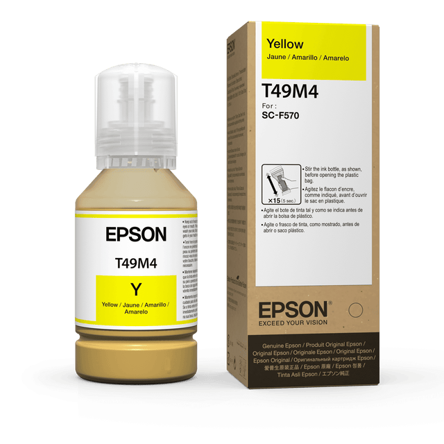 Botellas de Tinta de Sublimación Epson T49M420 | Color Amarillo para SureColor F170 F570 F571