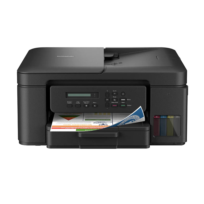 Impresora Multifuncional Brother DCP-T530DW Color | DCPT 530DW - Tinta Continua - Conectividad Inalámbrica - Impresión Dúplex | 27 ppm Negro / 11 ppm Color