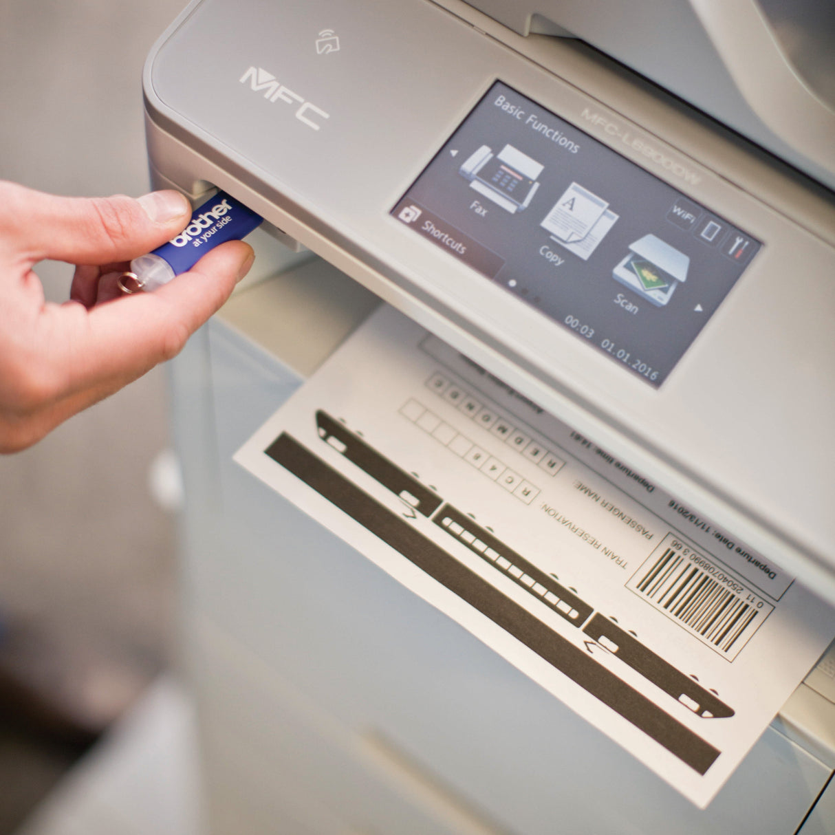 Impresora Laser Multifuncional Brother MFC-L6900DW | Escáner Legal - Velocidad 52 ppm - Conectividad Inalámbrica - Pantalla Táctil 4.85" - Dúplex