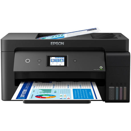 Impresora Epson EcoTank L14150 Multifuncional Inalámbrica 4 en 1 - Imprime hasta 13" x 19" - Rendimiento de 7,500 páginas en Negro y 6,000 a Color
