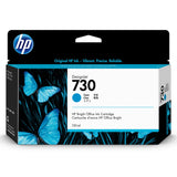 Cartucho de tinta HP Designjet 730 Cyan de 130 ml | Para HP DesignJet T1600 / T1700 / T2600
