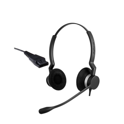Audifono Jabra Biz 2300 Duo Conector-QD | 2309-820-105, modelo , Audifonos