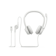 Audifonos Logitech H390-USB | Blanco, modelo , Audifonos
